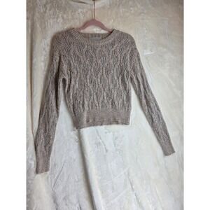 Reserve Fairfax Women's Medium Multicolor Speckled Cable Knit‎ Sweater